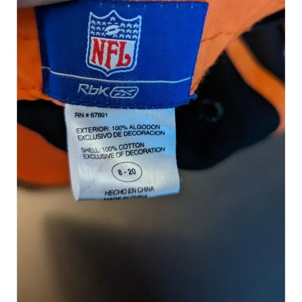 *  Y2K Reebok Authentic Cincinnati Bengals Hat Cap Lot Of 2